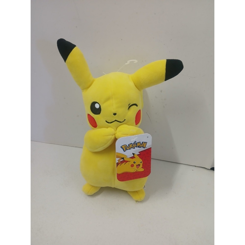Pokémon‎ Pikachu Plush Winking 9" New With Tags Jazwares
